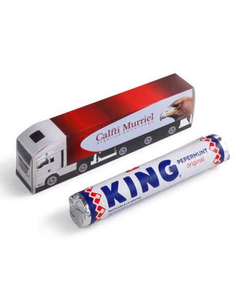 Mini truck with peppermint rolls and printing