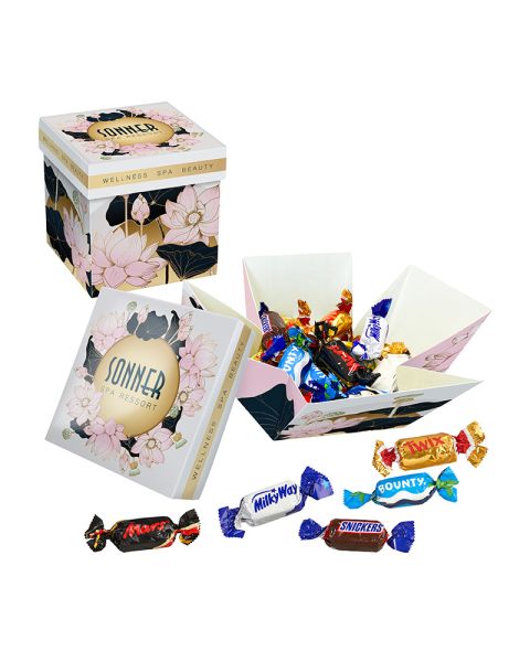 Celebrations mix in promotional cardboard box