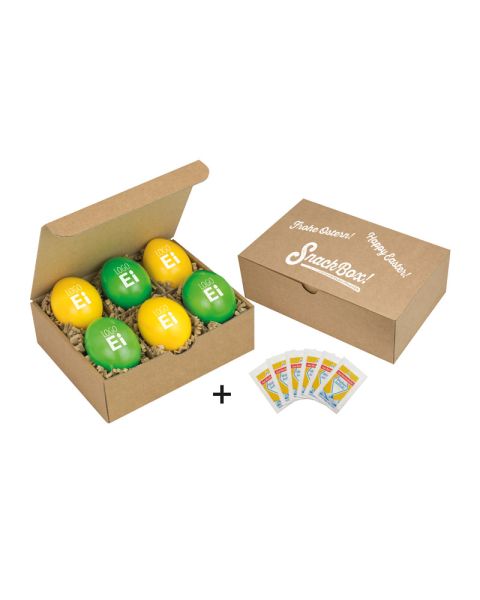 LogoEi 6-pack snack box with advertising