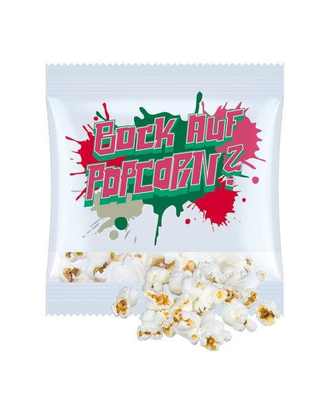 20 g süßes Popcorn im Werbetütchen mit Logodruck