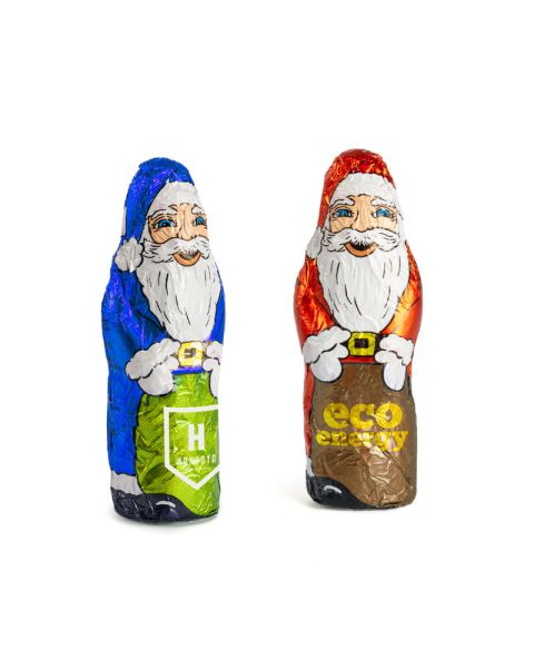 15 g Santa Claus in tin foil with logo print