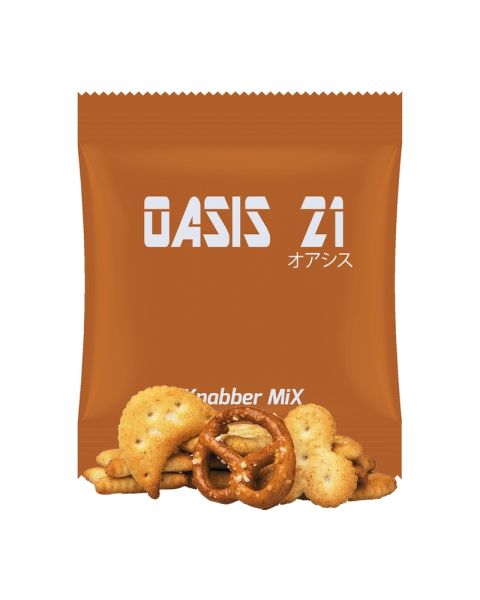 12 g cracker mix in promotional bag with logo print