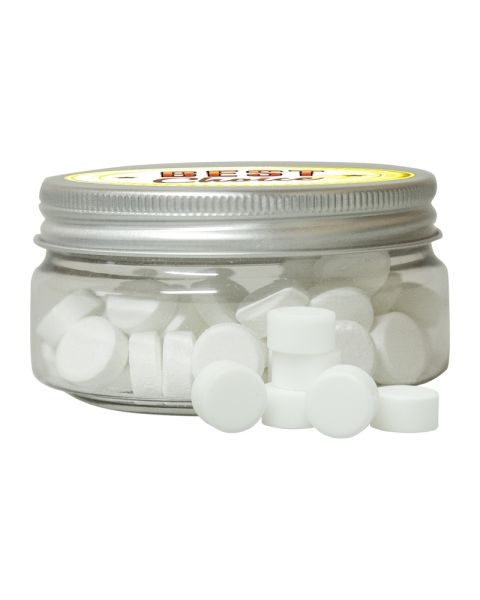 60 g organic peppermint drops in a sweet tin with promotional wing label