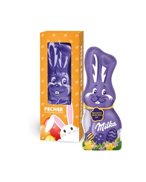 45 g Milka Smiling Bunny in a printable promotional box