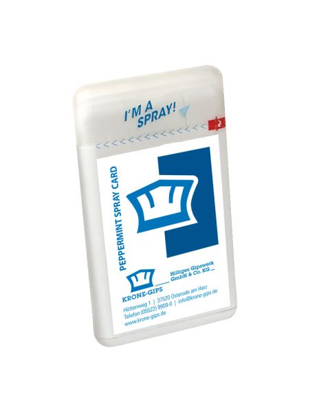 Mint Spray mit Werbedruck