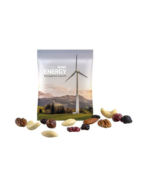 15 g premium trail mix in promotional bag with logo print