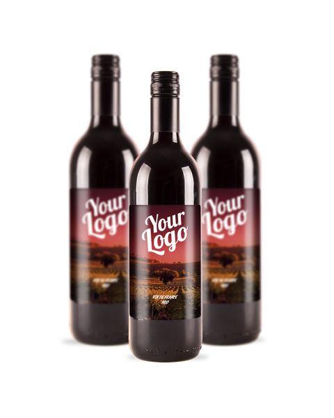 0.75 l Vin De France Red with promotional label