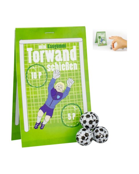 XL snack bag with goal wall and advertising label