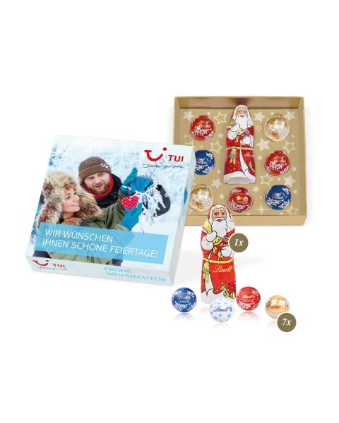Lindt Präsent Weihnachtszeit mit Werbebedruckung