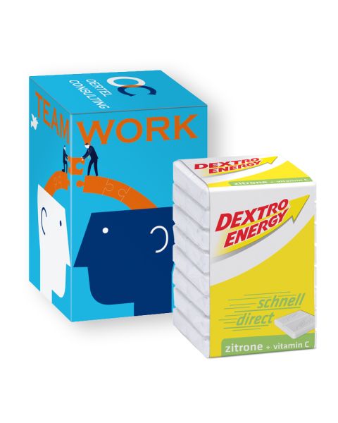 Dextro Energy mini promo tower with logo print