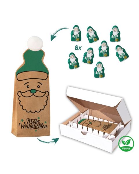 Christmas Bag No. 6 Vegan with shipping box and advertising