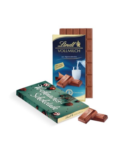 100 g Lindt Premium Schokoladentafel in Werbekartonage