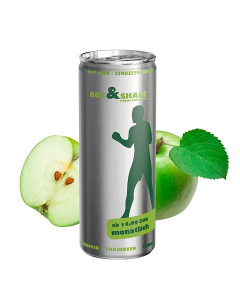 Promodose Apfelschorle mit Werbedruck