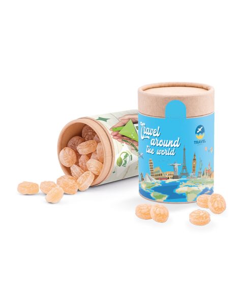 Maxi paper box honey bee sweets with paper label and logo print