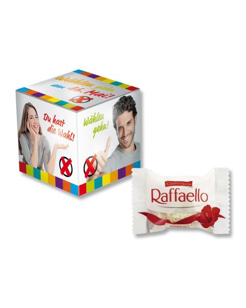 Mini promo Raffaello cubes with logo print