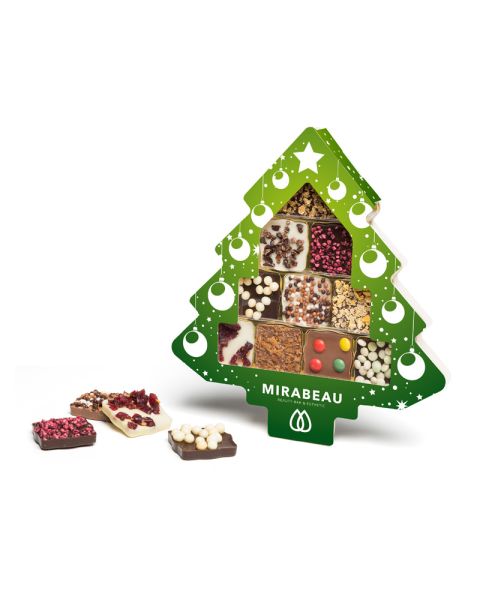 Schokini Christmas tree in promotional cardboard box