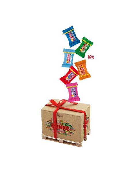 Cargo Box Xmas Danke mit Tiny Tony‘s Schokolade und Werbeanbringung