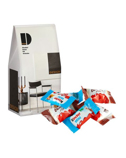 Maxi promo box Kinder Chocolate Mini Mix with advertising print