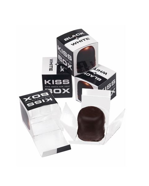 Schokokuss in bedruckter Werbebox