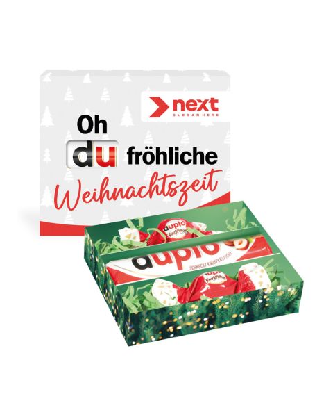 duplo Präsent Weihnachten und einem Rundum-Werbedruck