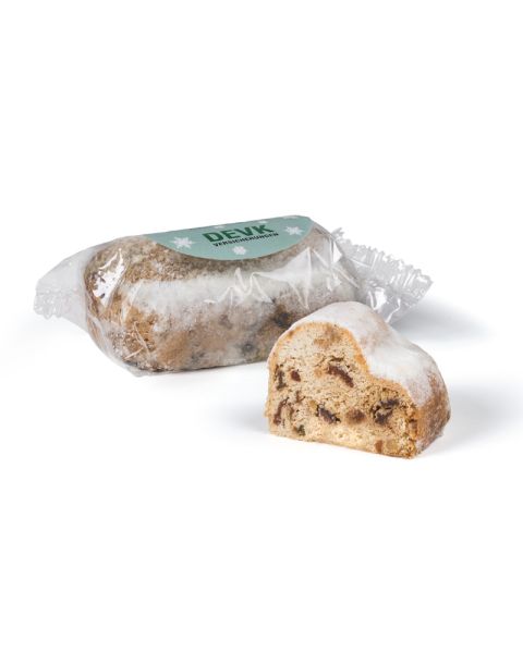Mini Christstollen mit Werbeetikett