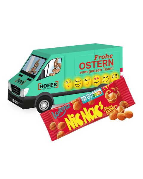 3D Easter transporter Lorenz Nic Nac's with advertising print