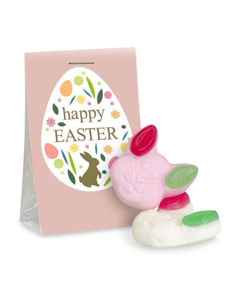 Naschtasche Vegane Häschen mit Werbereiter