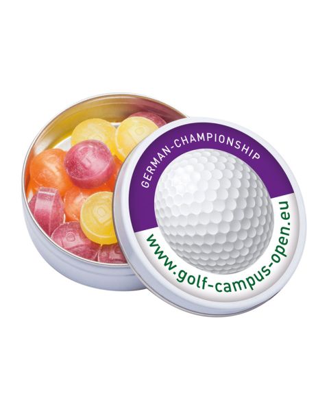 Pulmoll cough drops XS pocket tin with logo print