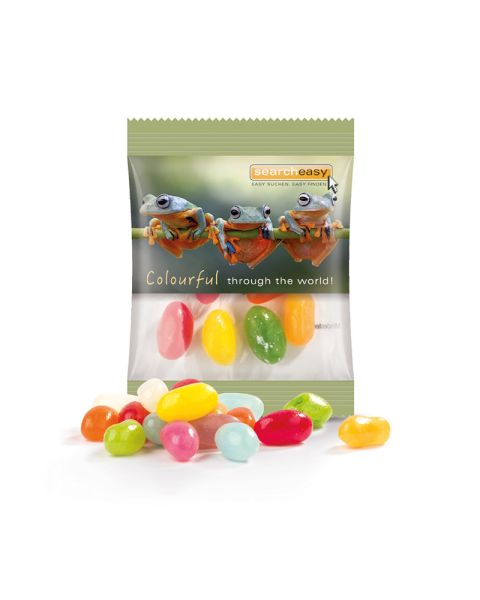 10 g Jelly Beans im Werbetütchen mit Logodruck