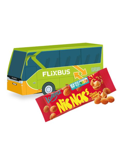 3D Easter Bus Lorenz Nic Nac's with advertising print