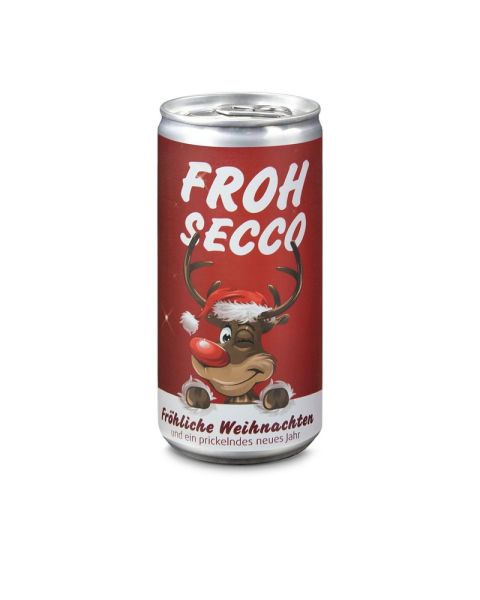 24 Secco tins FROHSECCO Moose - red