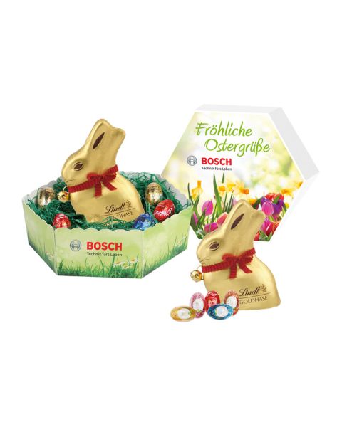 Large Lindt Easter basket with your advertising print