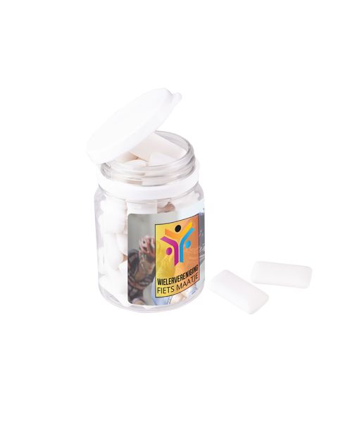 Plastik Dose mit Kaugummi