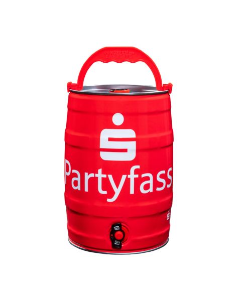 Brewery speciality in a 5-litre beer keg with advertising print