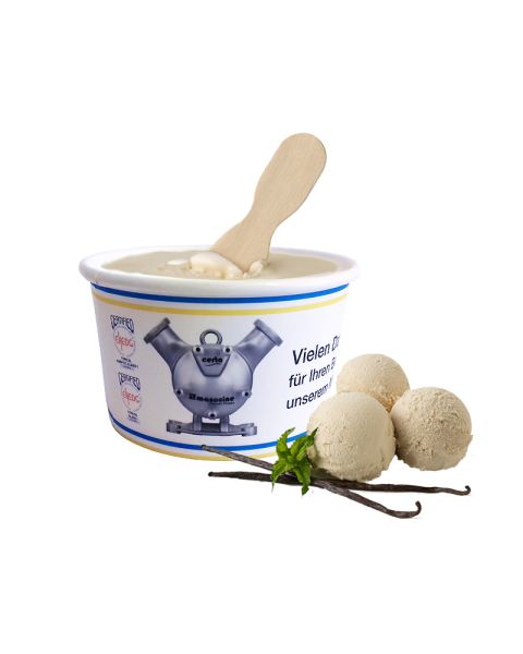 Werbe-Speiseeis Ice Cup individuell Bourbon Vanille