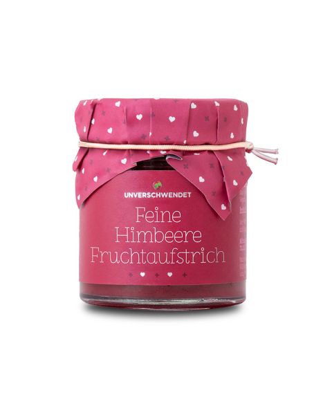 130 g Feine Himbeere Fruchtaufstrich mit bedruckbarem Gläserdeckchen