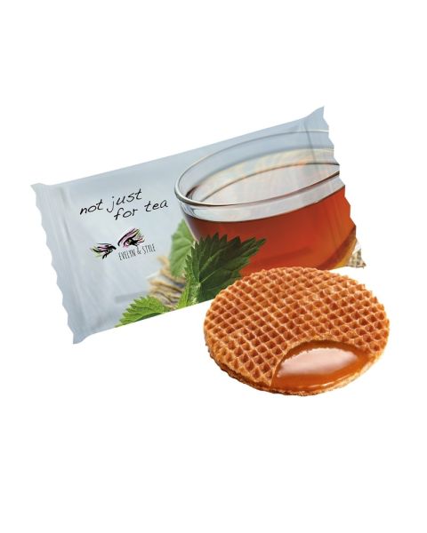 Caramel waffle in printable flow pack