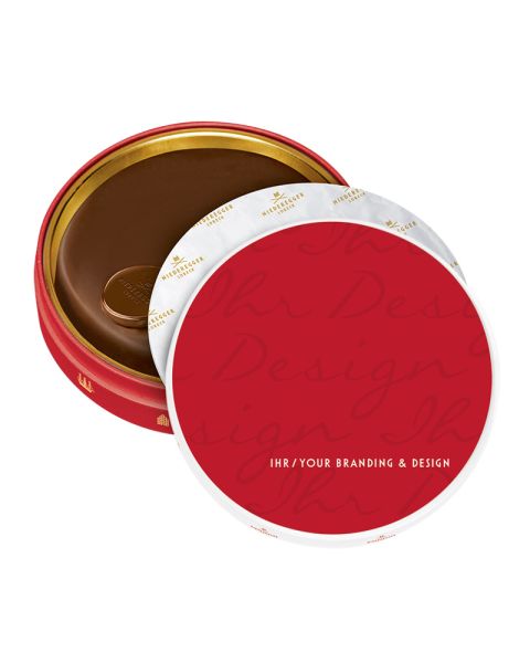 185 g Niederegger Marzipantorte in Metalldose mit Werbeaufkleber