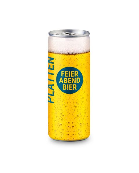 Promo beer with promotional label