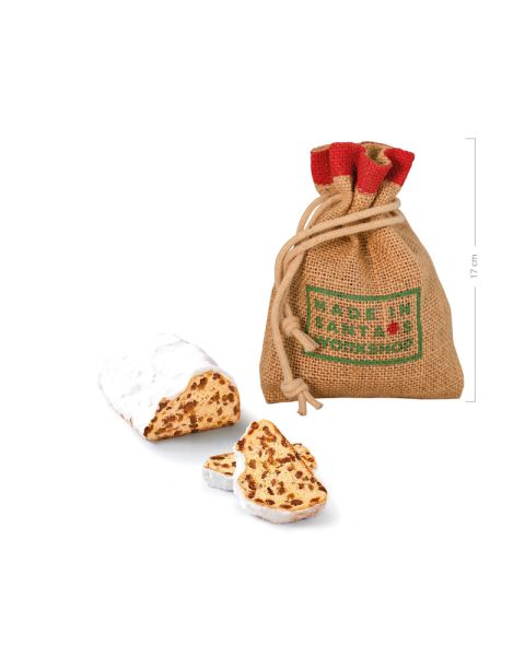 Christmas stollen with printable advertising tag