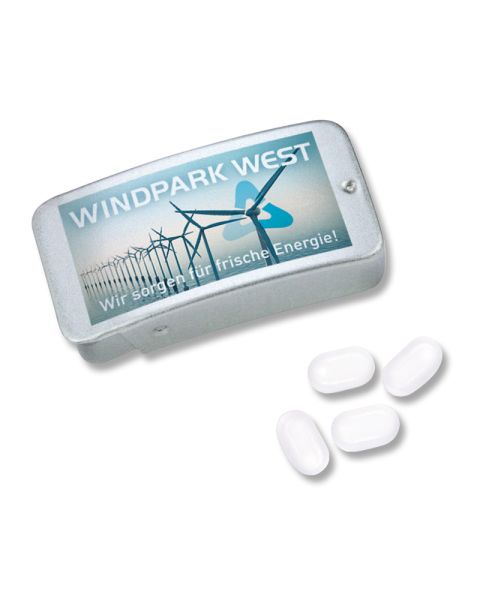 7 g tic tac FRESH MINT in a sliding lid tin with logo print