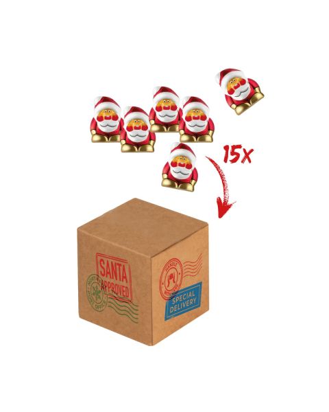 Mini cargo chocolate Christmas elves with advertising