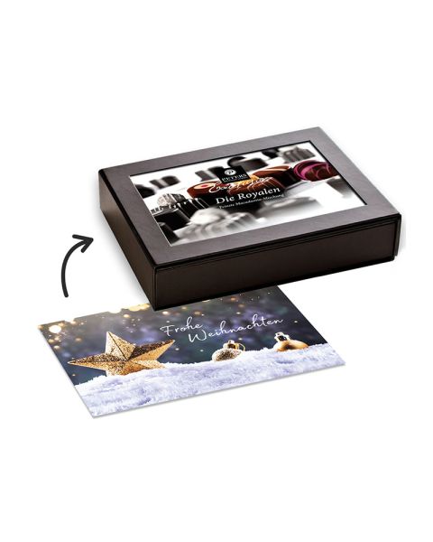 Präsent Pralinen-Mischung in edler Box mit Magnetverschluss