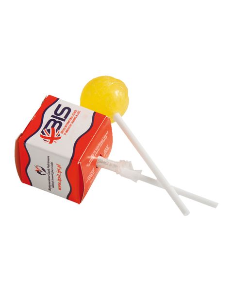 10 g lollipops in printed cardboard box