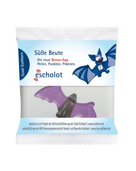 HARIBO vampires in promotional bag with logo print