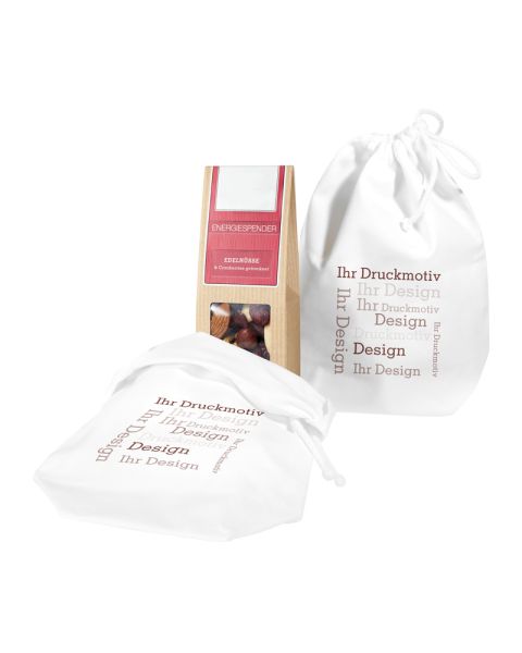 1er Snack im Baumwollsäckchen mit Werbebedruckung