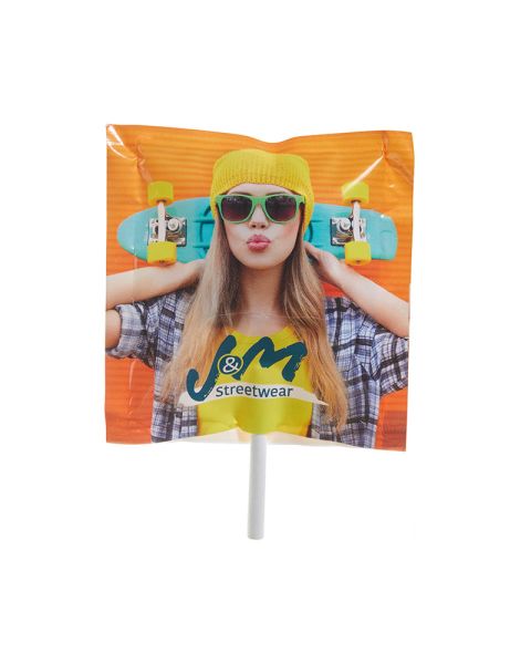 Frigeo glucose lollipops with logo print
