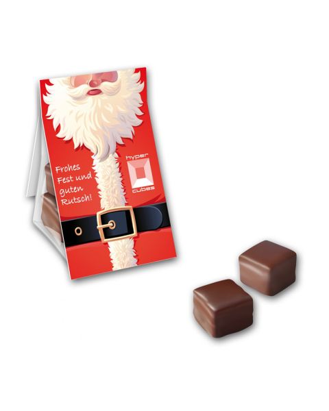 25 g dominoes in stand-up pouch with advertising tab