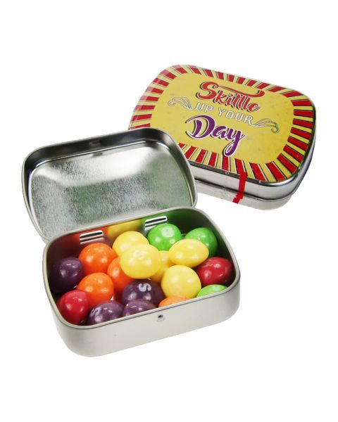 Skittles mini Nostalgiedose mit Werbedruck