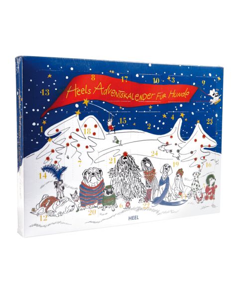 Adventskalender Premium mit Hundeleckerlies und Werbedruck